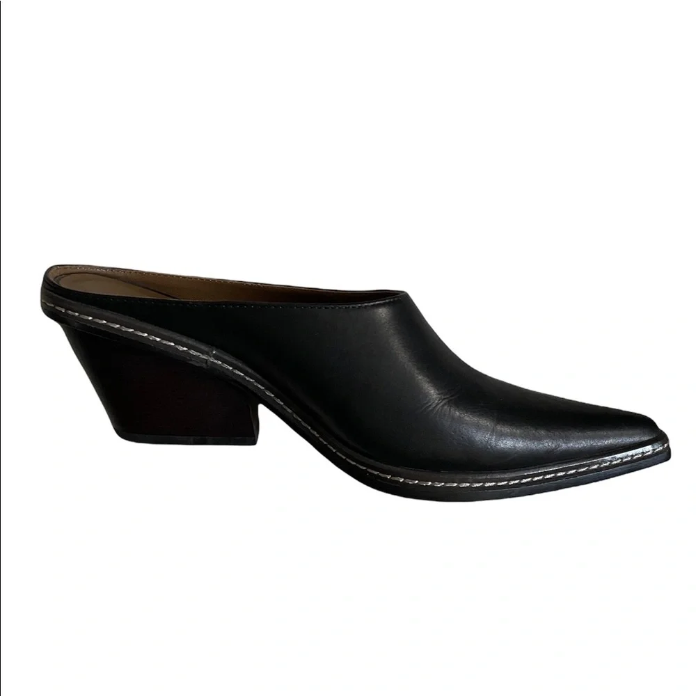CALLIPYGIAN Opening Ceremony Leather Mule In Black - Picture 1 of 14
